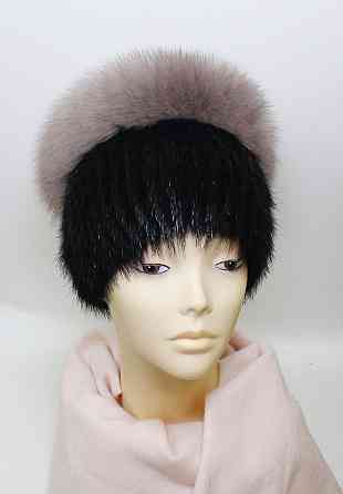 Шапка меховая женская кубанка Пенелопа Черный Харьков