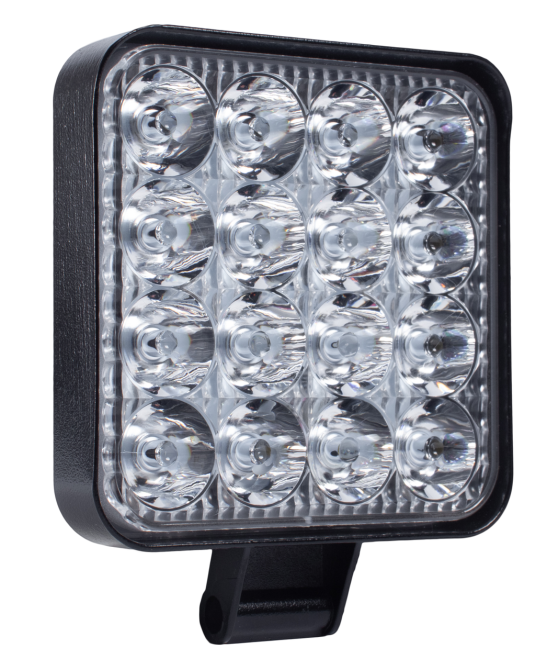 Фара LED квадратна 48W 6000K (16 диодв) (8.5 см х 8.5 см х 1,5 см) Mini Мукачево - фото 2