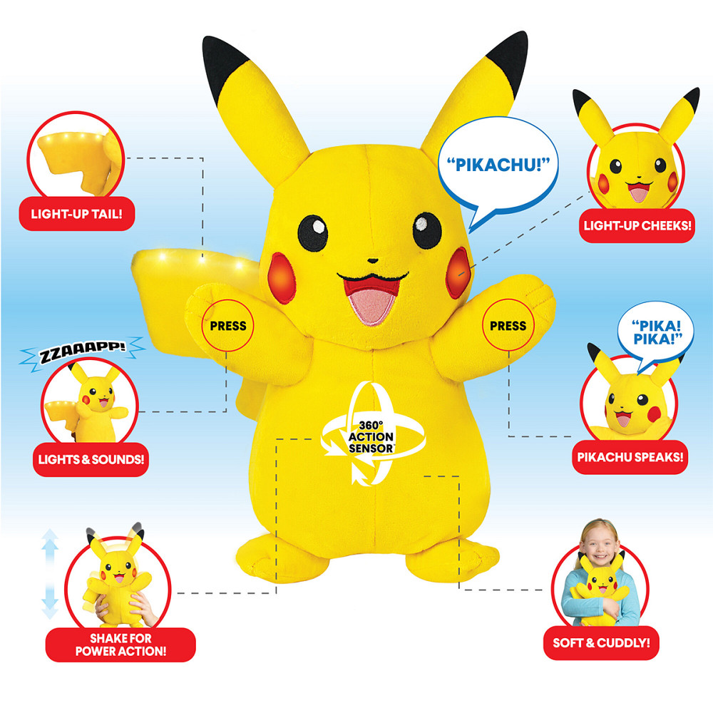 Інтерактивна м'яка іграшка Pokemon - Пікачу (25 cm.) Днепр - изображение 4