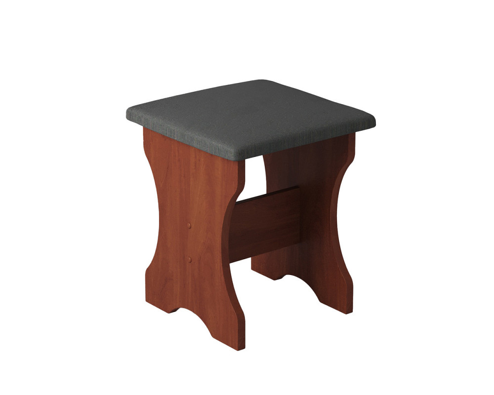 Табуретка с мягким сиденьем, табурет на кухню 35х35х44 см Ткань Мальмо (серый) / ДСП Дуб Сонома Львов - изображение 8