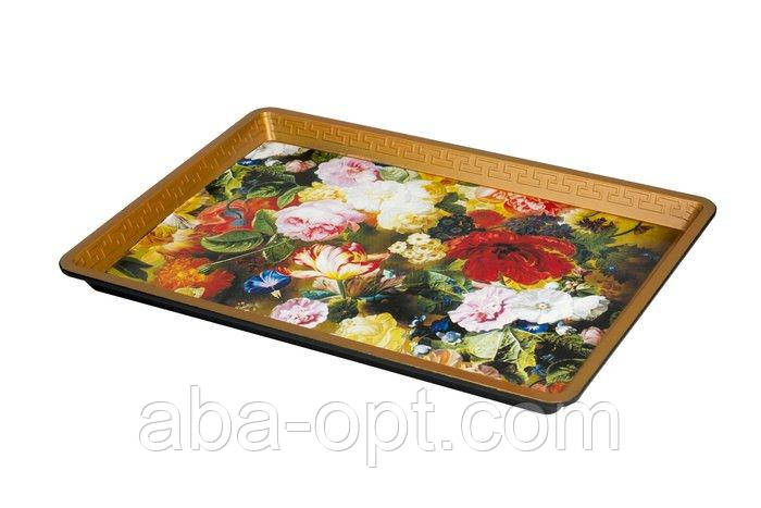 Піднос для сервірування з квітами 33 х 23 см ( шт ) Одеса - фото 1
