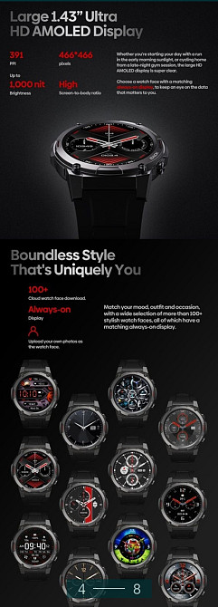 СМАРТ - Часы: Zeblaze Vibe 7 Pro Smart , Браслет Band Watch Xiaomi. Киев - изображение 4