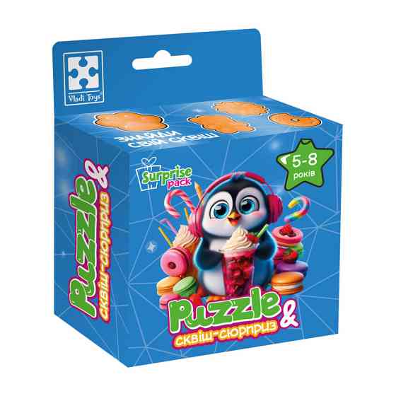 Дитячі пазли з сюрпризом "Пінгвінчик" VT8030-06, 180 деталей Вінниця