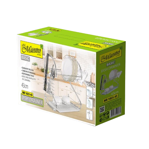 Сушарка для посуду двоярусна довга MR-1025-43 Basic Maestro Житомир - изображение 2