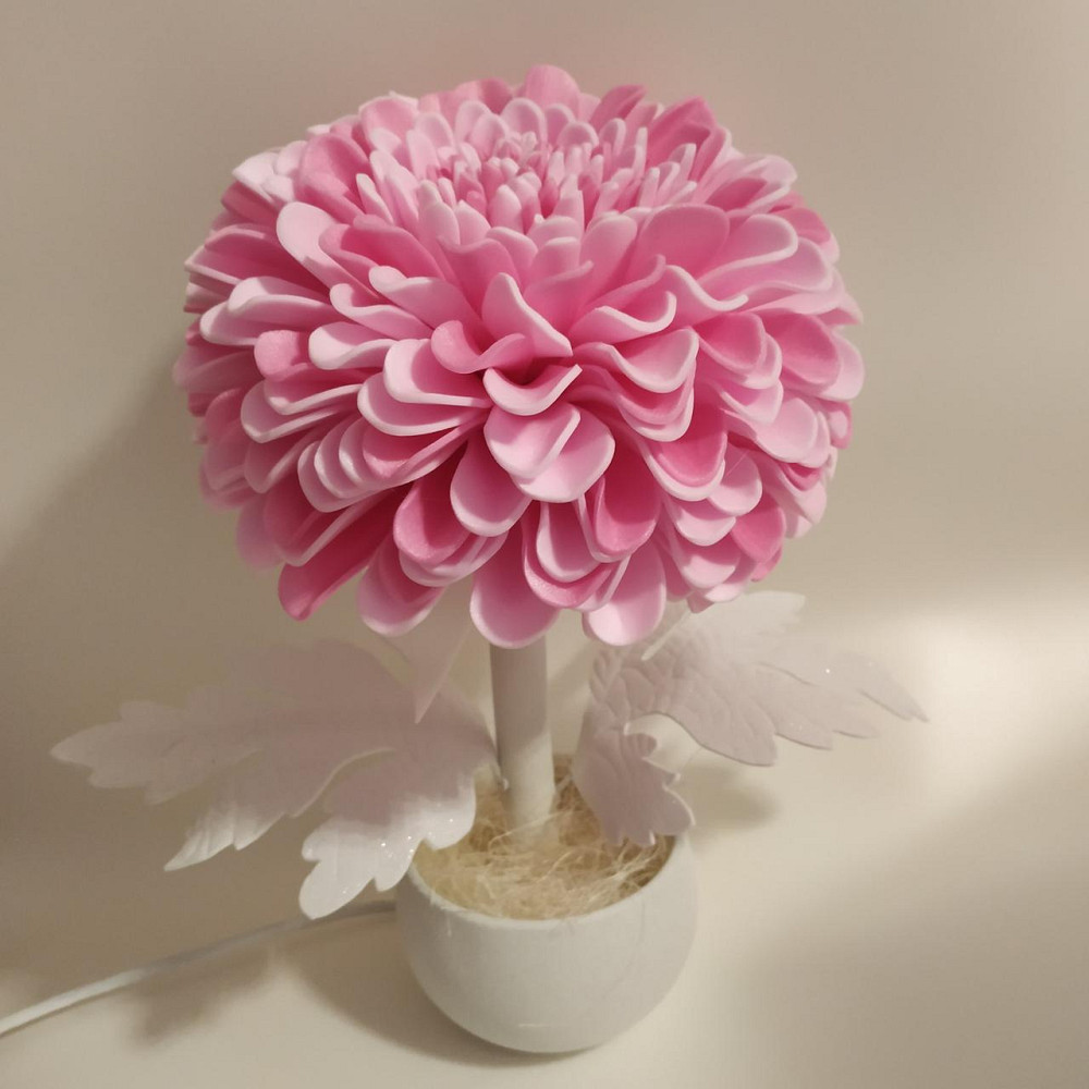 Світильник-нічник "Рожева хризантема" Дніпро - фото 7