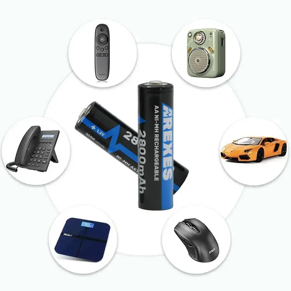 Аккумулятор пальчиковый АА, 2800mAh, 1,2v (1 шт) Arexes / Аккумуляторная батарейка / Многоразовая батарейка Киев - изображение 5