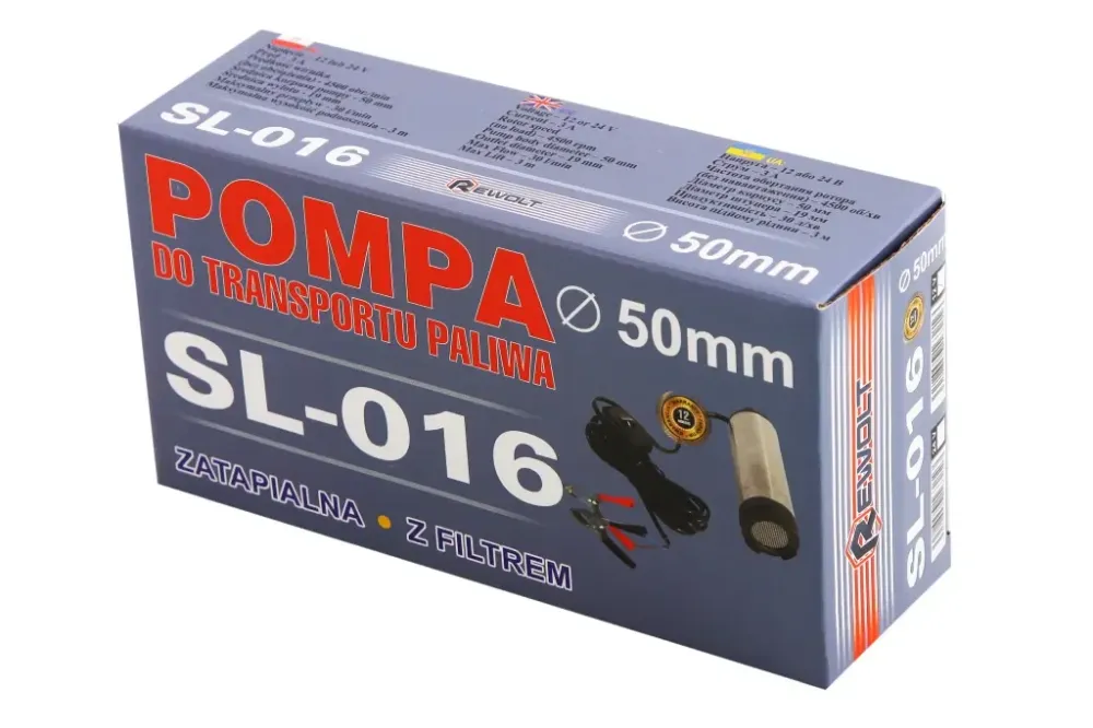 Насос для перекачки палива 12В d18м D51м Rewolt 30 л/мін Вінниця - фото 2