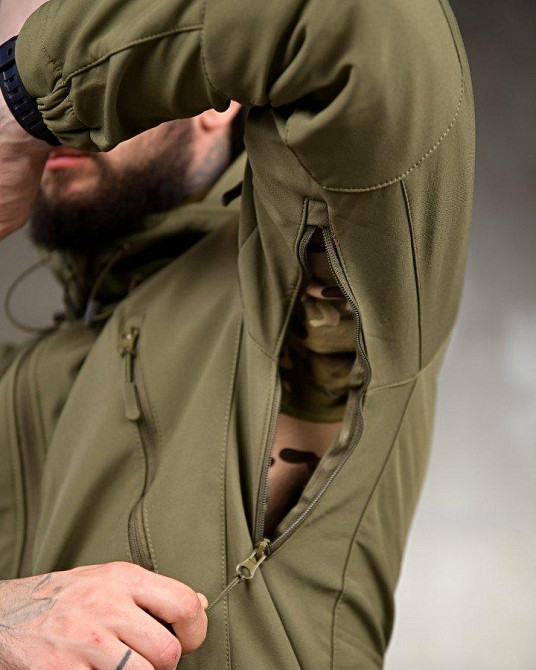 Тактический костюм  софтшел softshell  олива  ВТ7949 Одесса - изображение 6