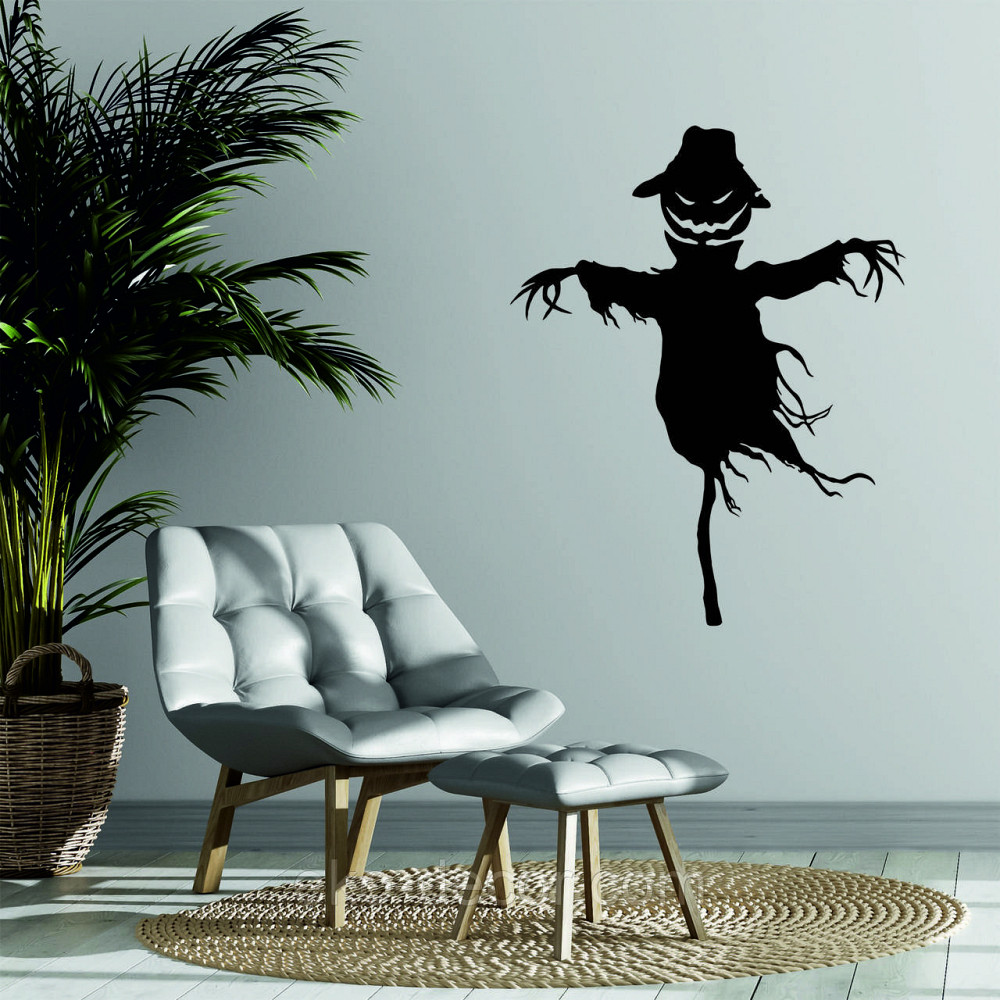 Декоративне настінне Панно «Пугало. Гелловін », Декор на стіну 90 * 71 см, Чорний Київ - фото 4