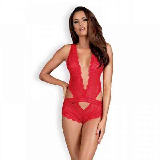 Боди Obsessive 853-TED-3 teddy red S/M Sex Aura Киев