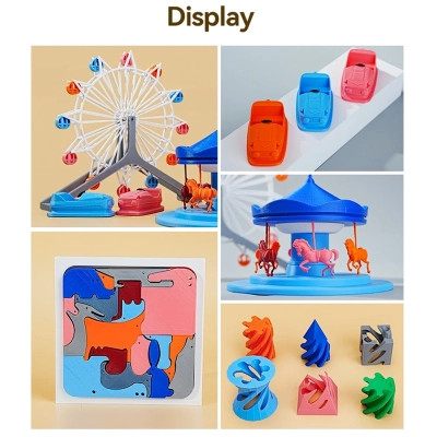 Пластик для 3D-принтера Creality PLA Fast, Ender, 1.75мм black1kg+white 1kg (3301010395) Винница - изображение 7