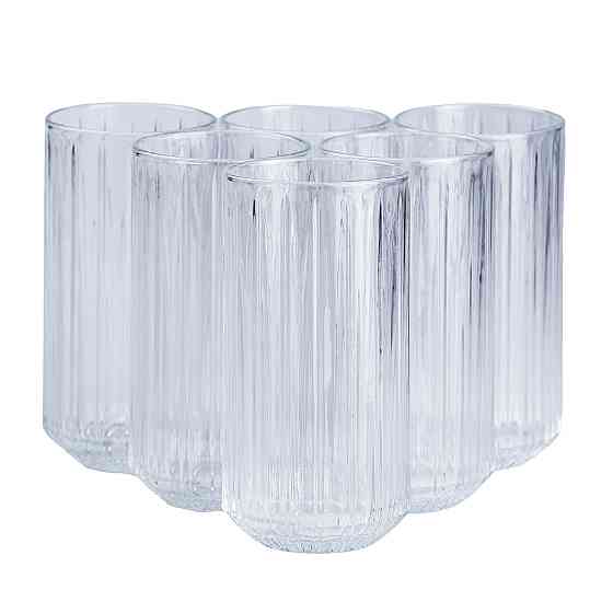 Набір прозорих скляних стаканів 6 шт по 450 мл Київ
