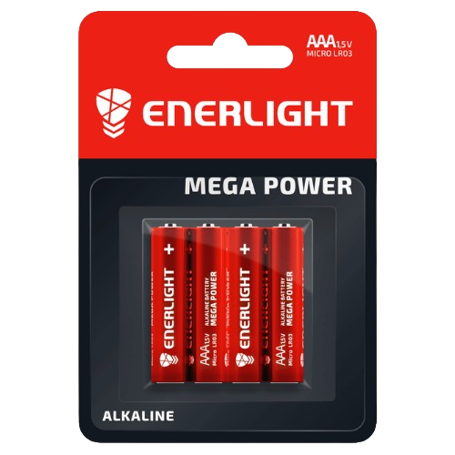 Батарейка лужна AAA/LR03 (бл-4шт) Enerlight Mega Power Житомир - изображение 1