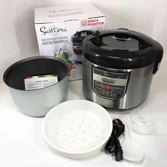 Пароварка для кухні побутова Suntera AS-1010S 900 Вт, Мультиварка 5 літрів, Мультиварка 5 л RB-34 Івано-Франківськ