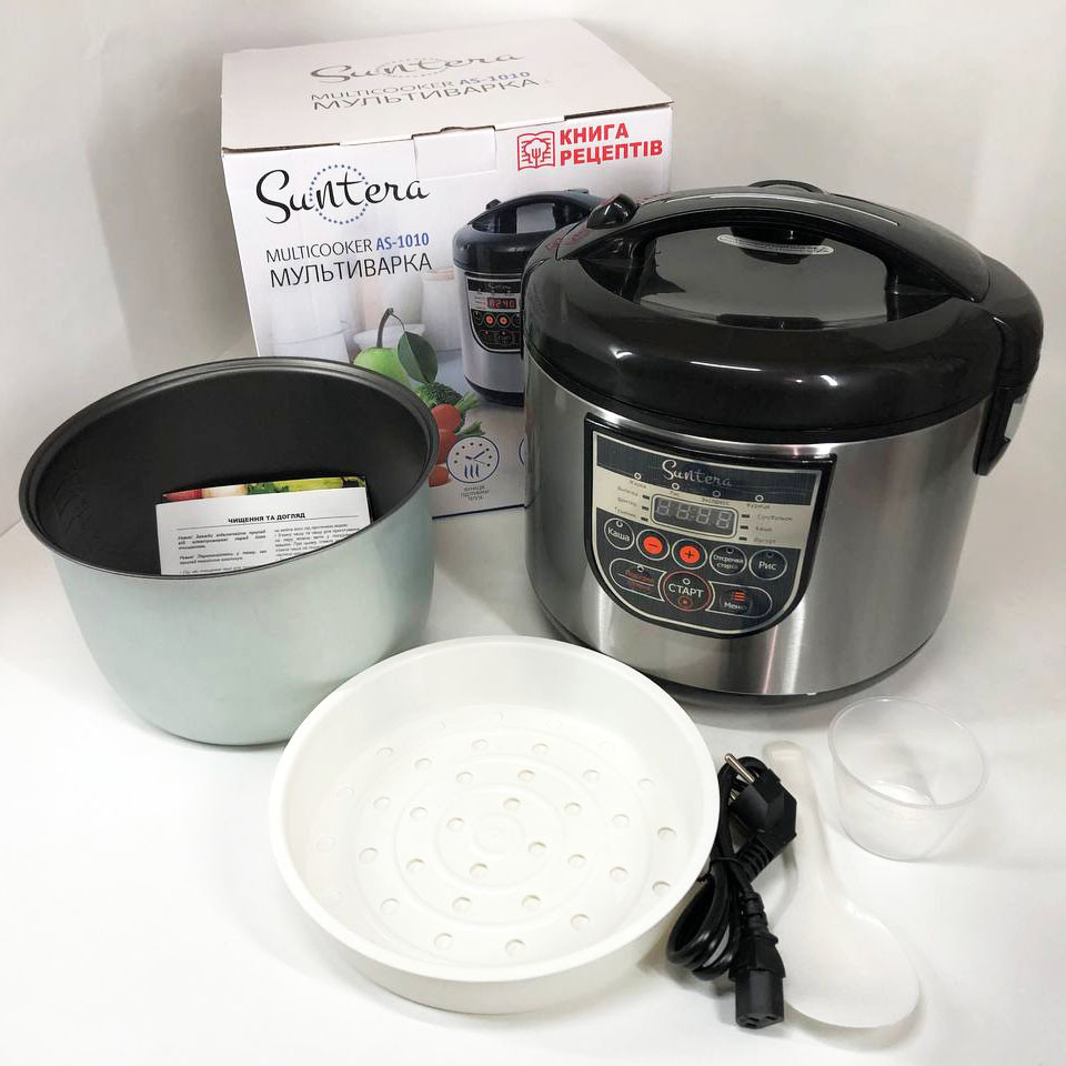 Пароварка для кухні побутова Suntera AS-1010S 900 Вт, Мультиварка 5 літрів, Мультиварка 5 л RB-34 Івано-Франківськ - фото 4