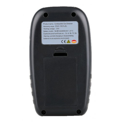 Детектор горючих газів + термометр (0-100% LEL, 0-50 °C) WINTACT WT8823 Чернігів - фото 6