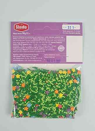 Посипка кондитерська 50 гм Зелена галявина П321 (1 шт.) Харків