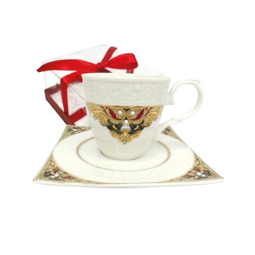 Набір чайний Амелі (ч.220мл + блюдце d14см) 2320-2 S&T Житомир - изображение 1