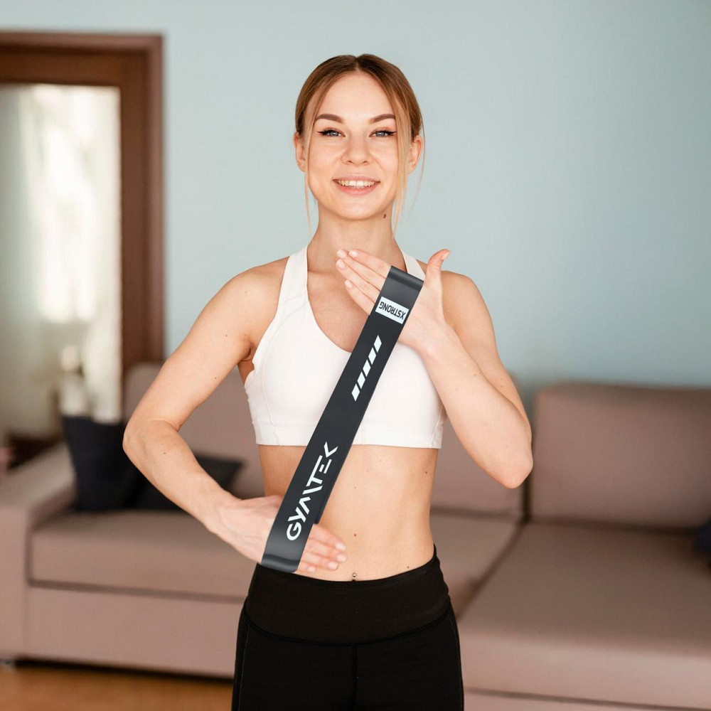 Набор резинок для фитнеса Gymtek 0,5-30кг серый Киев - изображение 2