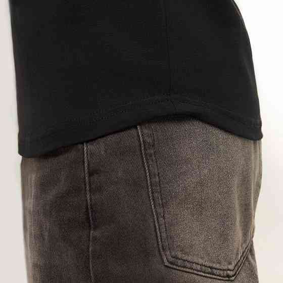 Чорний чоловічий лонгсів Pobedov Dune. Чорна чоловіча кофта з куліру Київ