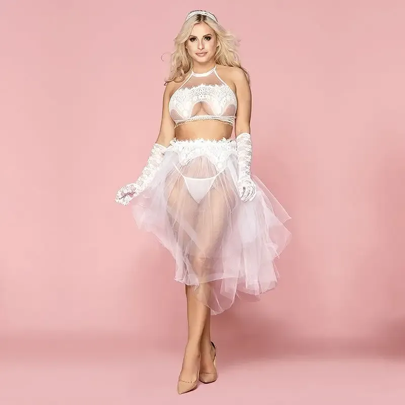 Еротична весільна сукня "Невинна Мілана" One Size White Львів - фото 1