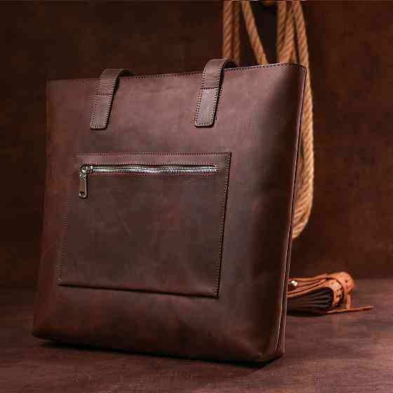 Вінтажна жіноча сумка-шоппер Shvigel 16349 Коричневий Київ