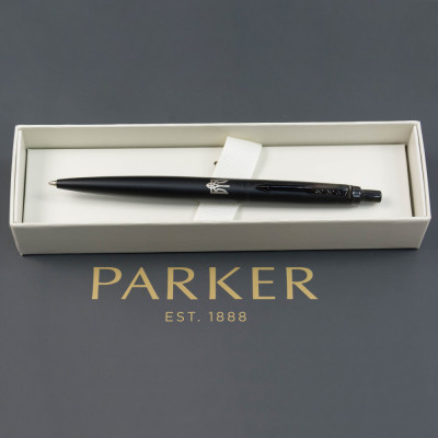 Ручка шариковая Parker JOTTER 17 XL UKRAINE Monochrome Black BT BP Трезубец (12432_TR) Винница - изображение 3