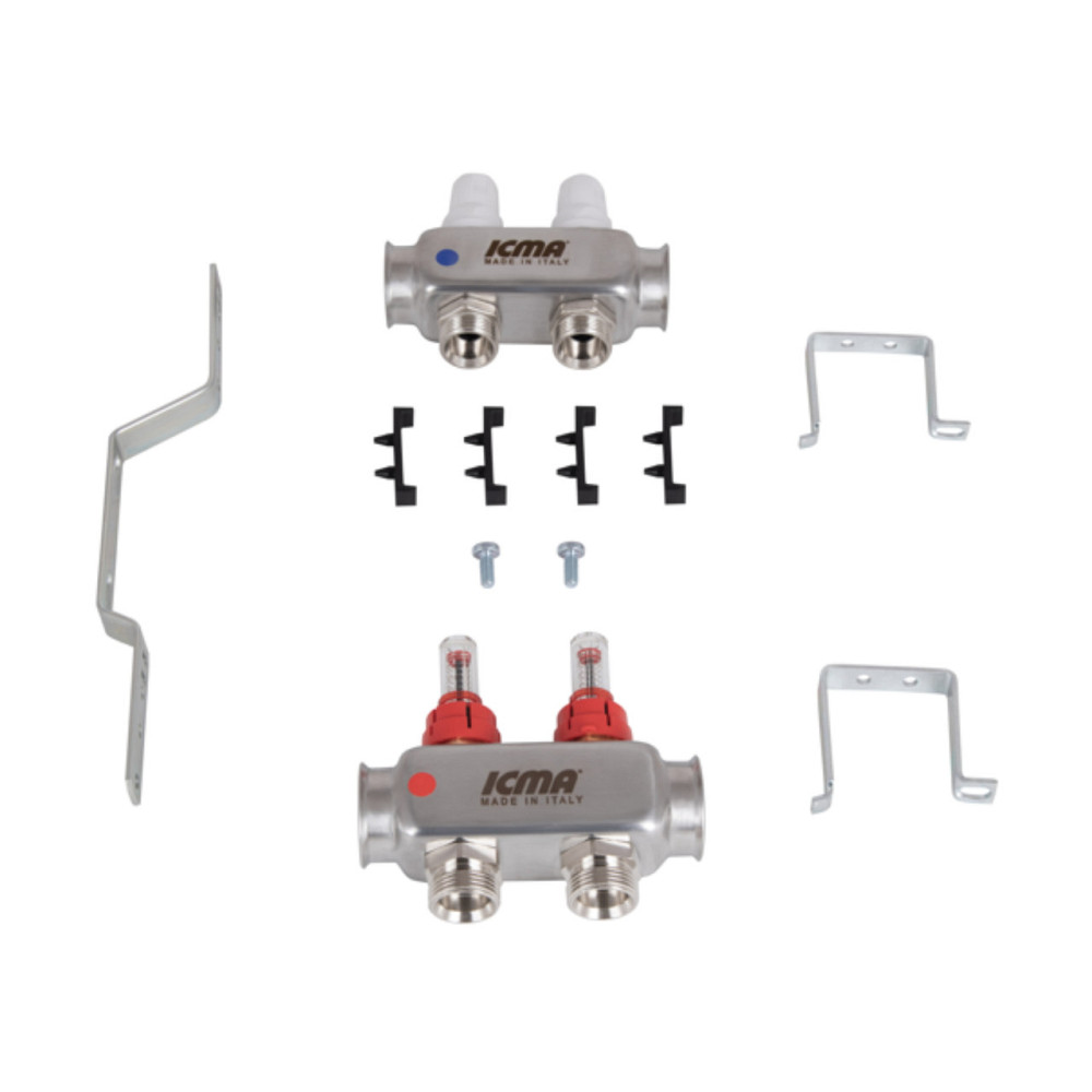 Колектор Icma No К073 з витратами (неірж.) 1" х 3/4" на 2 виходи Київ - фото 8