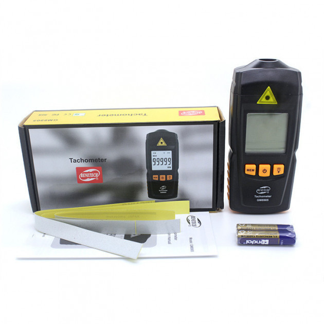 Тахометр бесконтактный (2,5-99999 об/мин) BENETECH GM8905 Киев - изображение 2