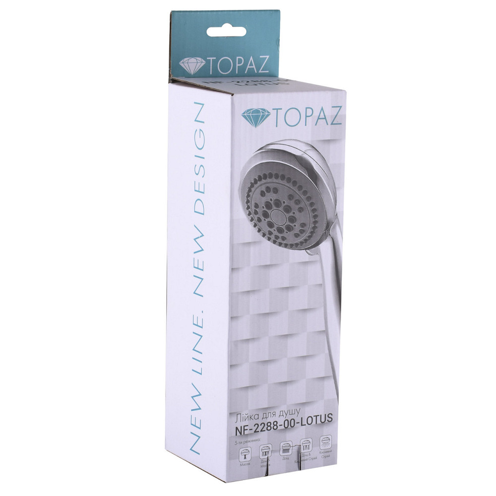 Душевая лейка Topaz NF-2288-00-LOTUS (000025266) Киев - изображение 3
