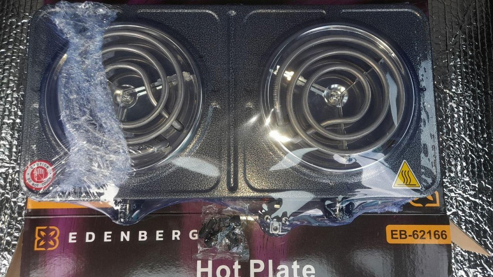 Електрична плитка EDENBERG EB-62166 з 2 спіральними конфорками 1000Вт, 5 режимів, компактна настільна модель Одеса - фото 2