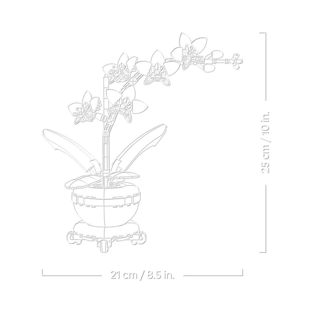 Конструктор Botanicals Маленька орхідея 274 деталі (10343), сумісний з lego-лого Київ - фото 5