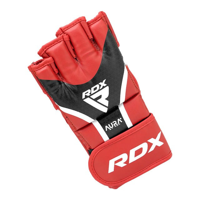 Рукавиці для ММА RDX AURA PLUS T-17 Red/Black M (капа у комплекті) Каменское - изображение 3