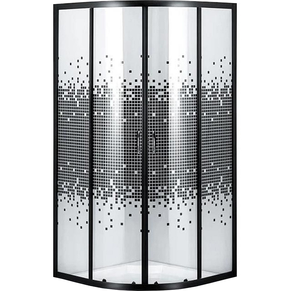 Душова кабіна півкругла без піддона WISLA N90TB.Mosaic BRAVO (1уп.) Тернопіль - фото 1