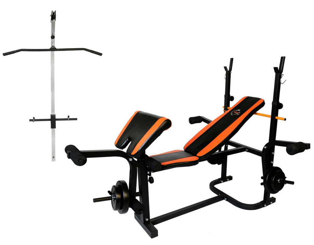 Лава для жиму WCG 0070 + Тяга + парта Скотта + Штанга і гантелі 148 кг Київ - фото 7