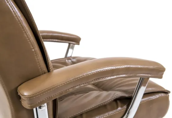 Офісне Крісло Керівника Richman Бургас Titan Cream Хром М2 AnyFix Бежевий Київ