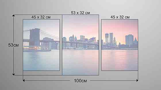 Модульная картина Город Art-103_3 Киев