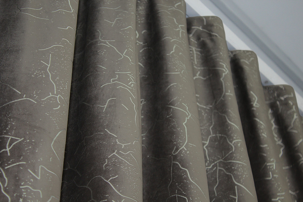 Комплект готових штор VR-Textil Оксамит (бархат) Афіна № 1316ш Какао 150х290 см 2 шт (33-0202) Київ - фото 5