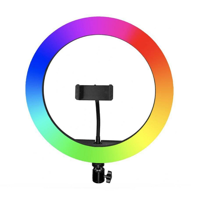 Кольцевая лампа RGB 30 см, от USB, MJ300 + Подарок Штатив 0,66-2 м / LED лампа для блогера Киев - изображение 4