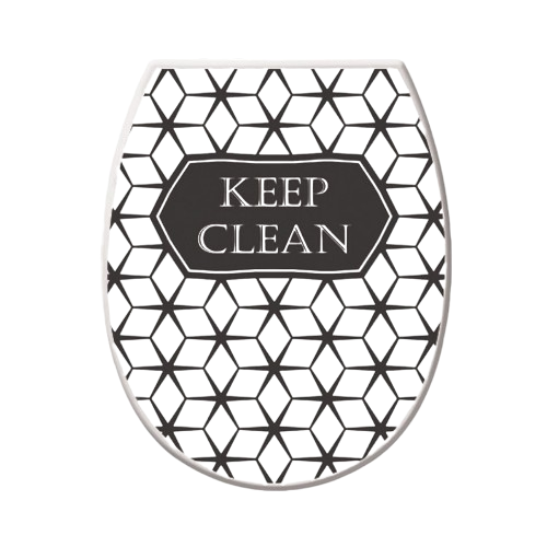 Кришка для унітазу з малюнком Keep Clean 372 ELIF Житомир