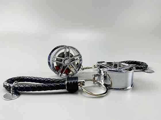 Брелок автомобільний диск колеса, брелок на ключі для водія, брелок металевий на авто ключі Мукачево