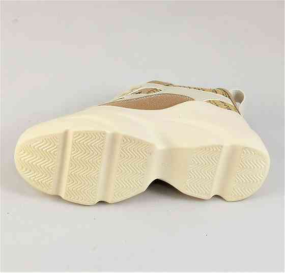 .Кроссовки Женские Бежевые На Высокой Подошве Танкетке Платформе (размеры: 36) - 37-2 Днепр