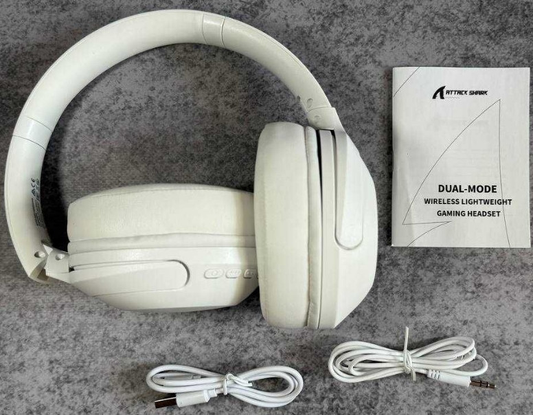 Беспроводные наушники Attack Shark G300 ANC White. Харьков - изображение 3
