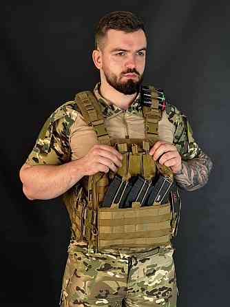 Тактична плитоноска койот Yakeda з 9 підсумками тактична плитоноска бронежилет на системмі моллі   WAR Львів