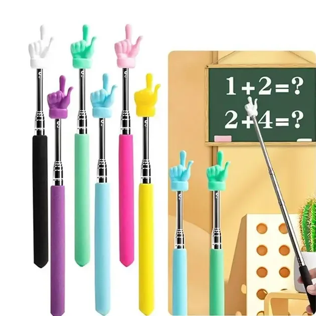 Телескопическая указка Палец 21–69 см складная указка для учителей, тренеров и игр с детьми Одесса - изображение 2