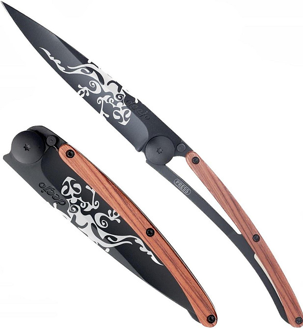 Универсальный Складной Нож с лазерной гравировкой Геккон Deejo 