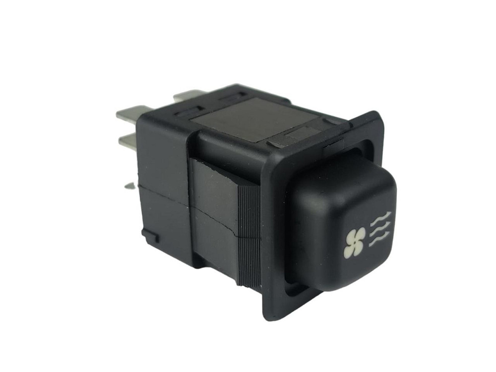 Кнопка вентилятора печки ГАЗ, УАЗ, Камаз старый образец (8 контактов) (клавиша) Мукачево - изображение 1