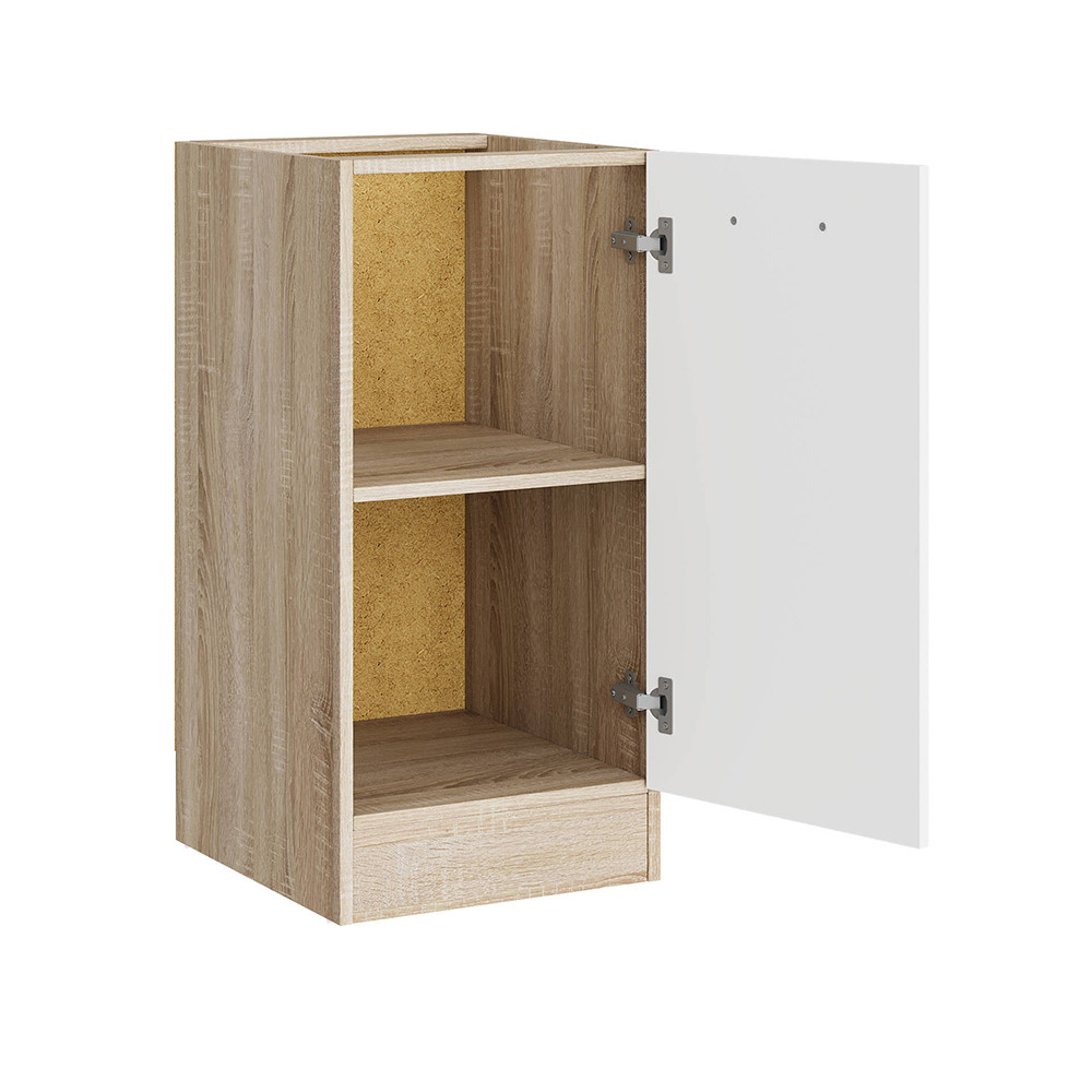 Кухонний модуль нижній Еверест Еко 400 дуб сонома/німфея альба (білий) (без стільниці) 40х46х82 см (DTM-071044) Дніпро - фото 2