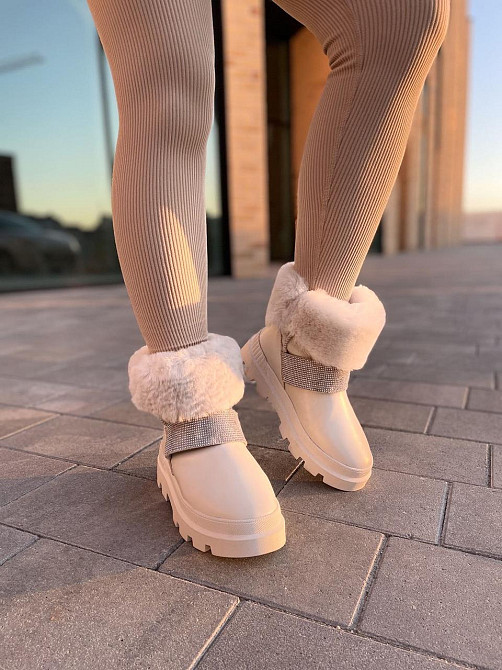 Marko Угги жіночі DE MARKO бежеві натуральна шкіра висота 12 см (4882) Коломия - фото 5