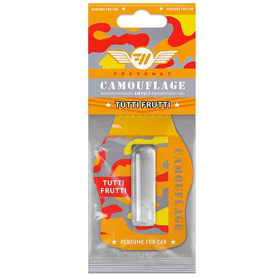 Ароматизатор для авто ампула "Camouflage Ampule" Tutti Frutti (Тутті Фрутті) 4,5мл FreshWay Київ
